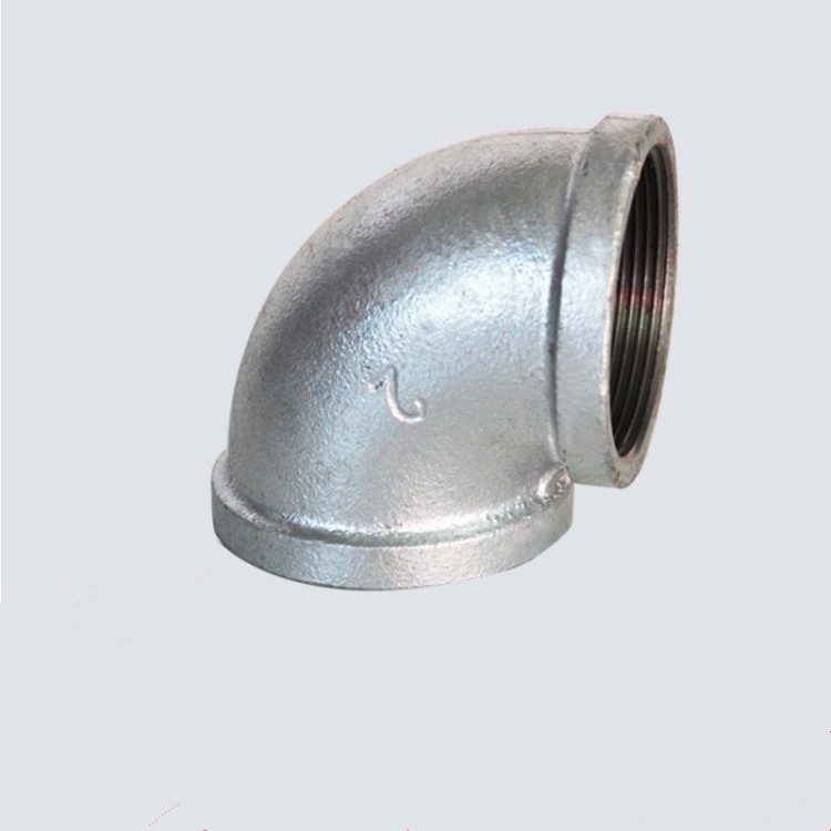 生产批发玛钢管件消防燃气管件弯头水管镀锌90度弯头内牙弯头定做