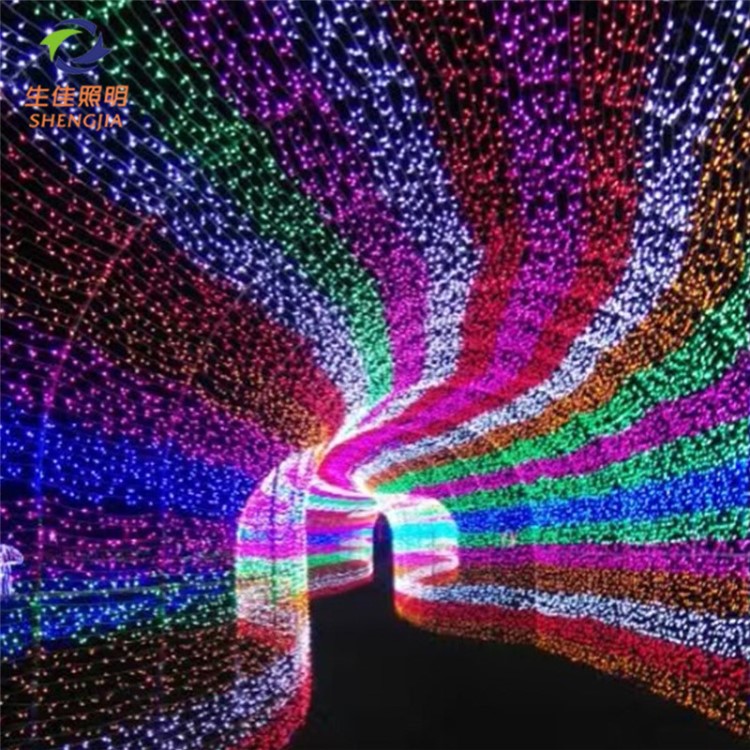 夢(mèng)幻燈光節(jié)亮化燈具廠家柱子圓球造型燈LED圖案燈批發(fā)可回收利用
