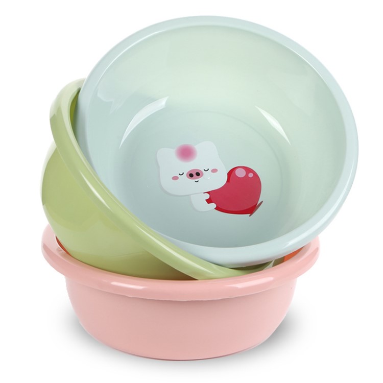 塑料盆家用洗臉盆加厚圓形洗菜盆搓衣盆洗腳盆一件代發包郵