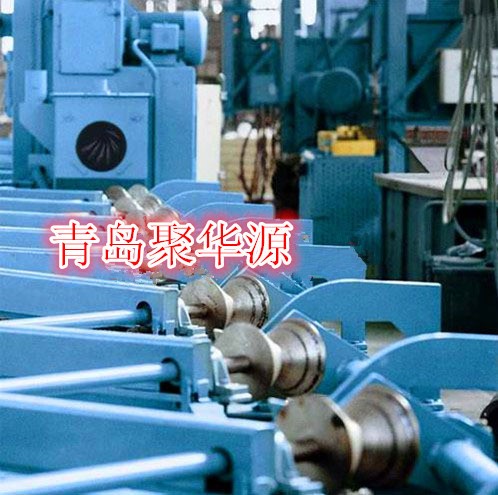 65青島QG系列大型鋼管內外壁拋丸清理機通過式拋丸機噴砂機除銹機