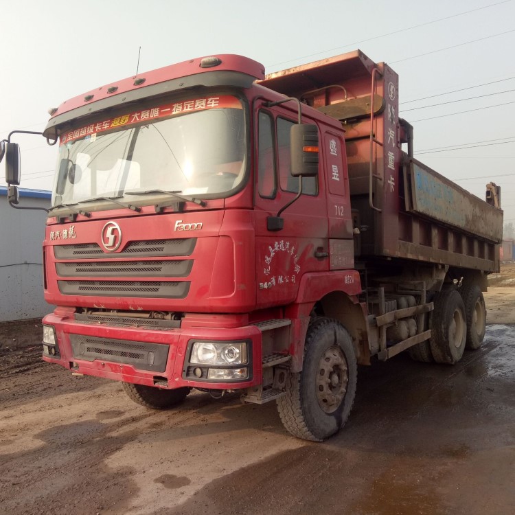 出售二手前四后八自卸車 陜汽德龍自卸工程車 后八輪翻斗車6米