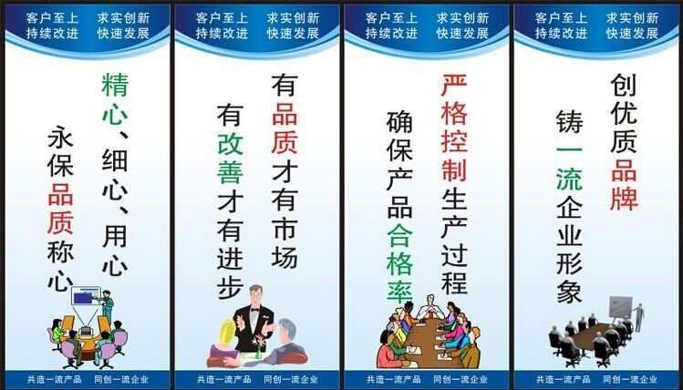 品質(zhì)標(biāo)語 企業(yè)文化車間標(biāo)語 質(zhì)量標(biāo)語 生產(chǎn)掛圖管理標(biāo)語牌