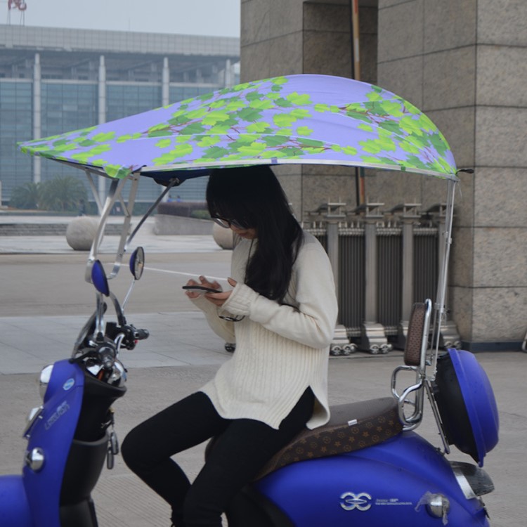 电动车遮阳伞雨蓬电瓶车雨伞折叠摩托车雨棚批发厂家防晒防紫外线