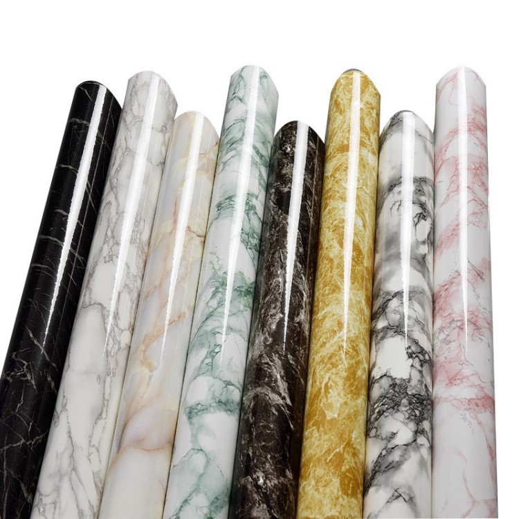 衛生間紋墻紙自粘防水浴室洗手洗臉盆臺面翻新貼紙房間墻貼大理石