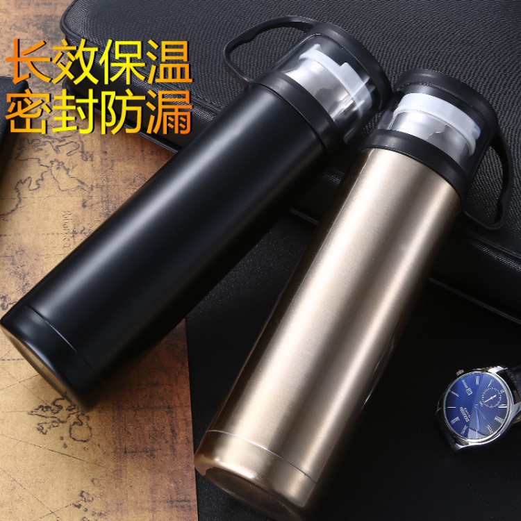 廠家批發(fā)創(chuàng)意便攜杯蓋不銹鋼保溫杯大型廣告禮品水杯定制杯子