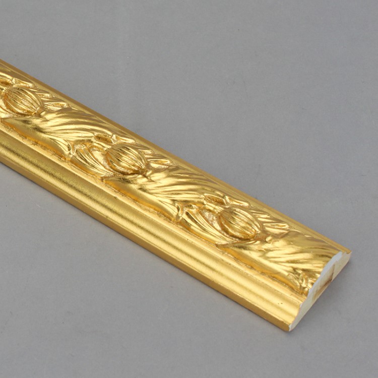 斌相框线条46cm背景墙金色装潢阴角线室内墙角线装饰材料9241h