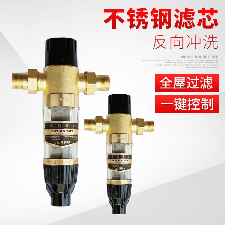 6分反沖洗前置過濾器 家用中央前置凈水過濾器 全屋除垢凈水器