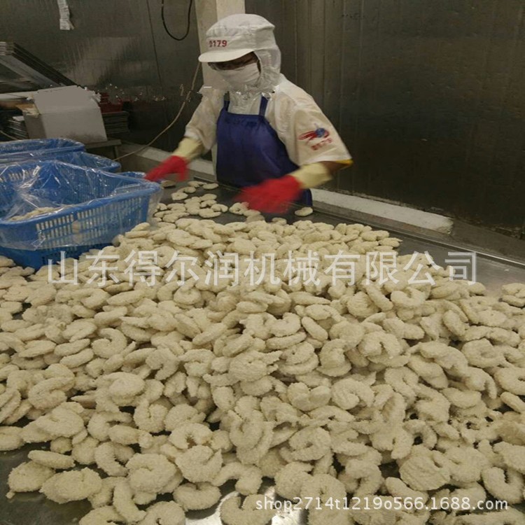 山東得爾潤供應 濟南雞柳裹粉機 雞米花上屑機廠家 食品加工設備