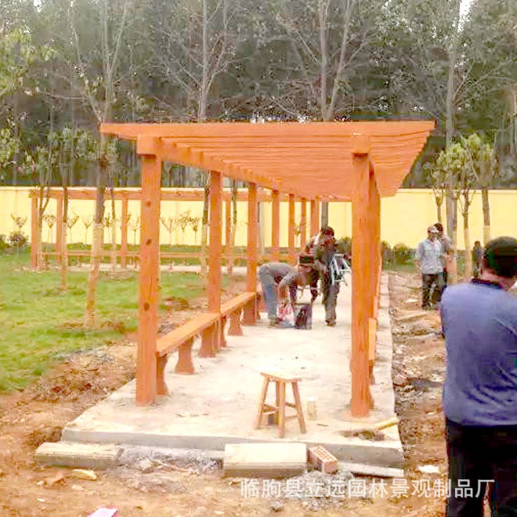 木制園藝花架 木廊架 戶外花架 落地花架 防腐木葡萄架尺寸可定制