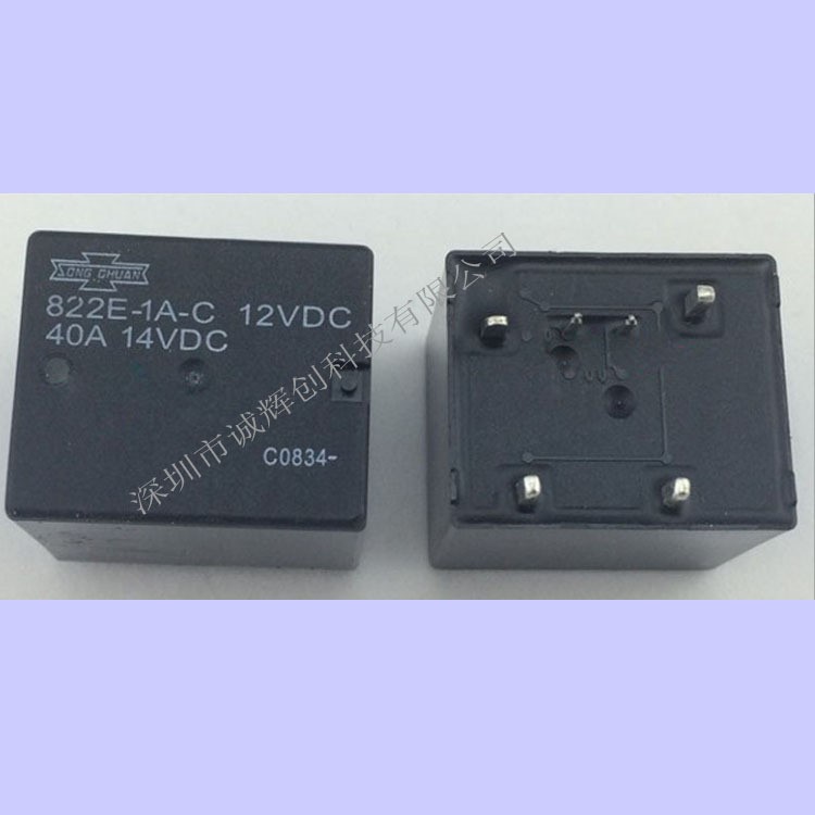 松川車載繼電器822E-1A-C-12VDC  40A 14VDC