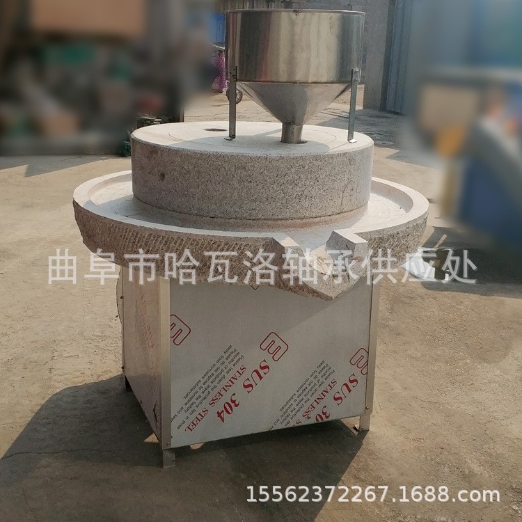 石磨豆?jié){機(jī)和平區(qū)石磨米粉機(jī)廠家批發(fā) 天然石材電動石磨機(jī)LL
