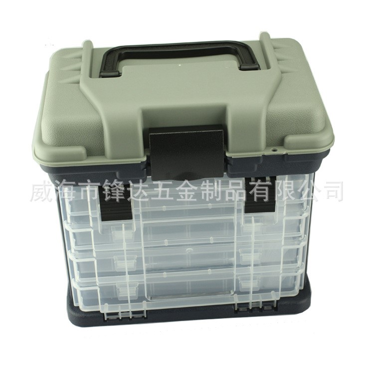 LIDA多功能釣箱 4層路亞箱磯釣工具箱釣具箱路亞收納箱漁具箱