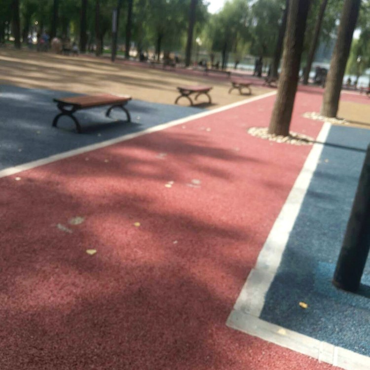 批發彩色透水混凝土地坪 生態透水混凝土地坪 市政道路景觀地坪