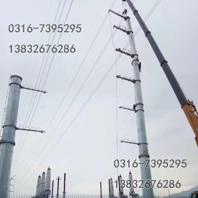 110KV電力輸電線路架線鋼桿 直線鋼桿 轉(zhuǎn)角鋼桿 終端鋼桿 耐張桿