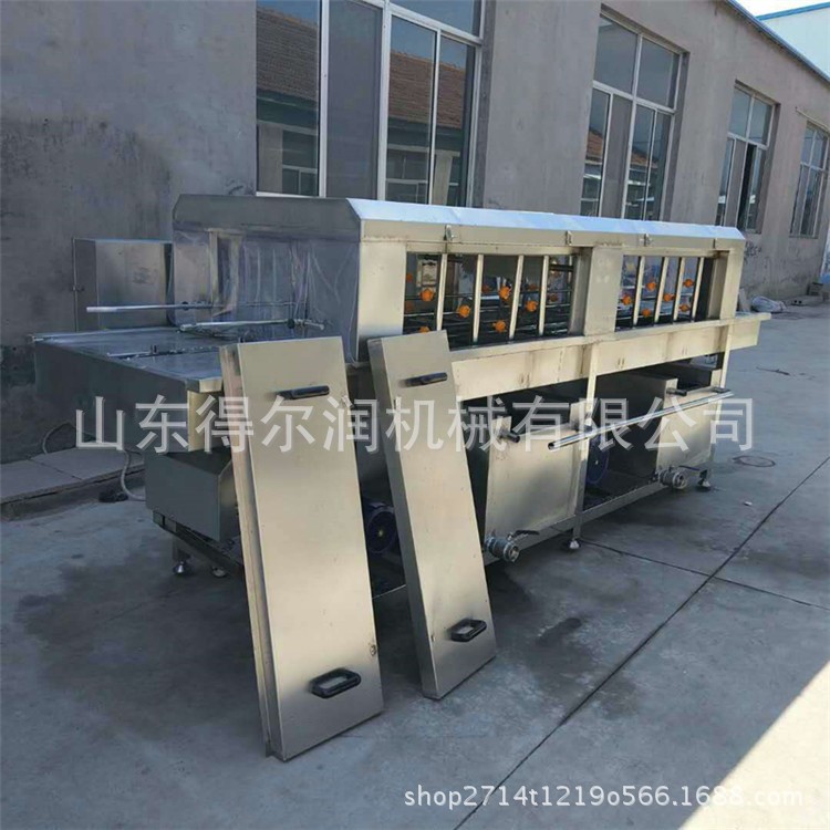 供應不銹鋼隧道式洗筐機 水果蔬菜塑料筐清洗機 高壓噴淋洗筐機