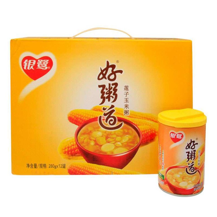 銀鷺 好粥道蓮子玉米粥 280g*12/箱【深圳區(qū)域 批發(fā)供應】