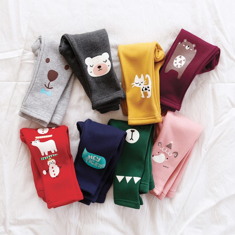 2018冬季新款童褲加厚棉不倒絨打底褲一件代發(fā)微信微供代理