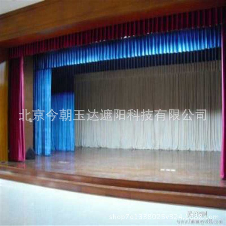 大連定做小型舞臺幕布電動舞臺幕布禮堂金絲絨幕布電動會標定做