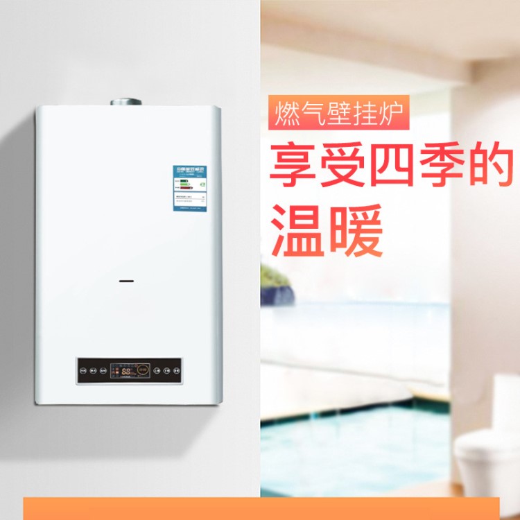 廠家批發(fā)洗浴采暖爐兩用壁掛爐 家用地暖暖氣片供暖熱水爐20-40KW
