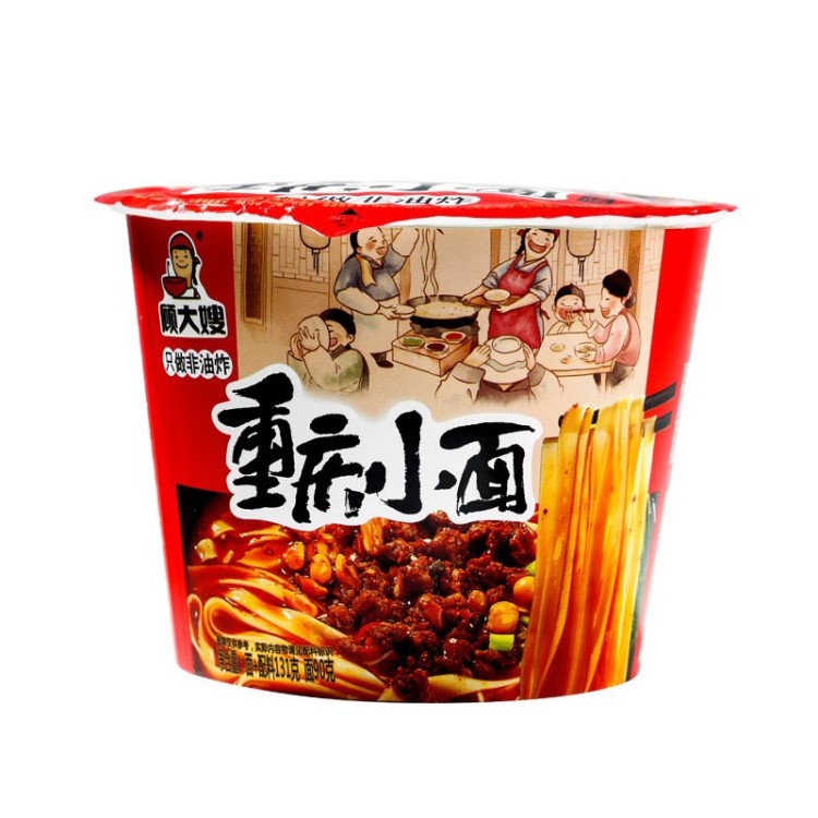 【廠家批發(fā)】顧大嫂重慶小面麻辣味非油炸方便速食寬面條泡面