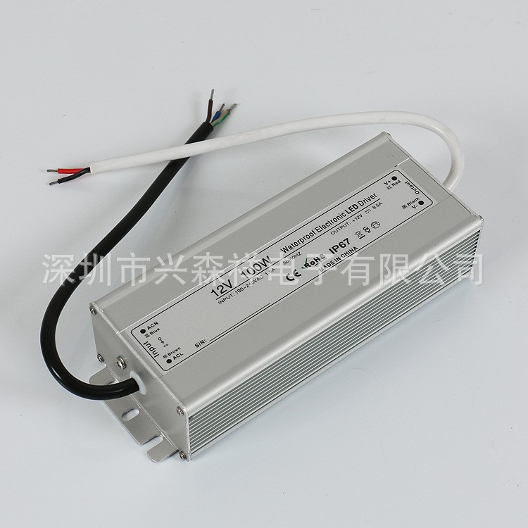 12v100w防水電源24v100w防水恒壓驅(qū)動(dòng)燈箱、路燈、洗墻燈電源