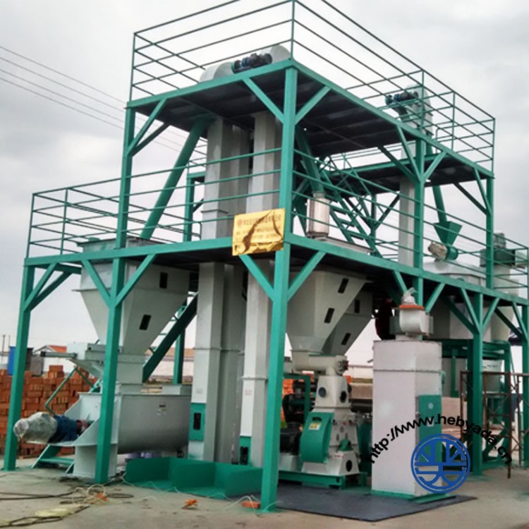 亚达机械时产25吨颗粒饲料机组厂家制粒机大型造粒颗粒机