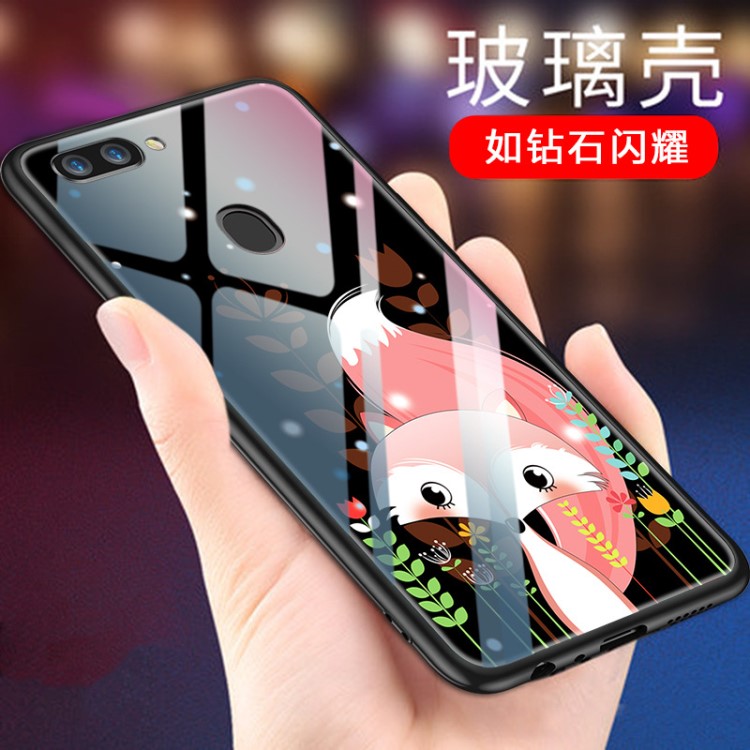 適用于oppo R15手機殼15夢境版全包防摔套玻璃殼彩繪來圖定制軟