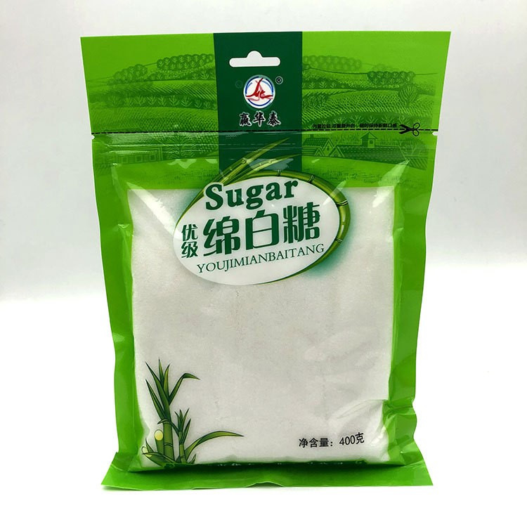 贏華泰袋裝調(diào)味品批發(fā) 一級綿白糖400g 精制白砂糖西餐烘焙原料