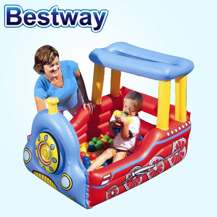 Bestway52121 室內外淘氣堡蹦蹦床兒童游樂園小火車充氣跳床