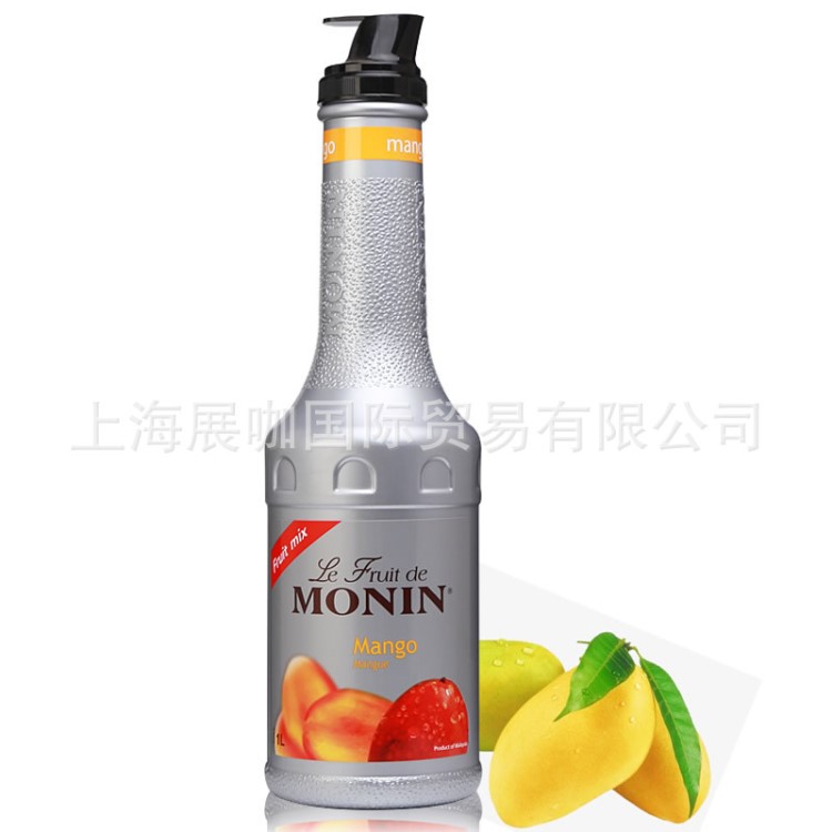 莫林芒果果泥 monin/莫尼芒果泥 風(fēng)味果泥莫林糖漿果醬1L