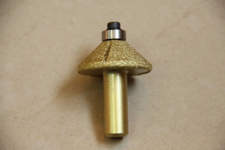 金剛石刀具  石英石斜刀 （帶軸承）  釬焊金剛石刀具