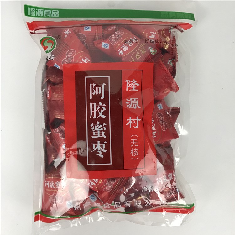 阿胶枣无核 阿胶蜜枣无核红枣小包装 独立包装500g枣蜜饯