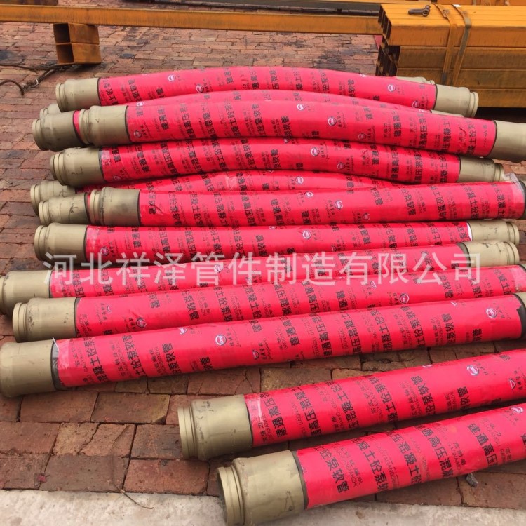 廠家直銷車泵 樁機專用三米四層鋼絲膠管 混凝土布料機專用膠管