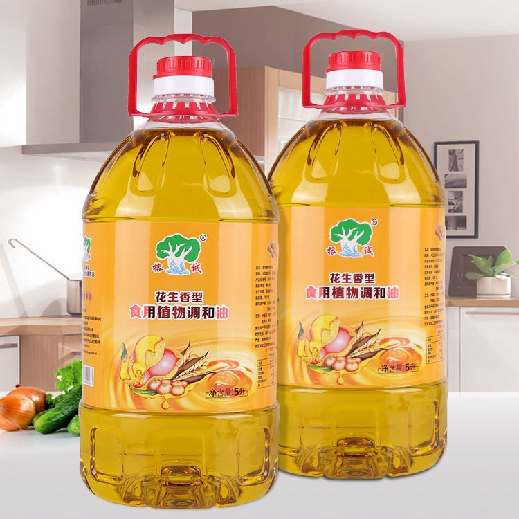 食用油 榕誠桶裝植物調和油5L烹飪調味壓榨食用油糧油 廠家直銷