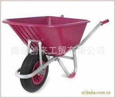 紅色不銹鋼獨輪 物流手推車臺車 鐵質手推車 手推車