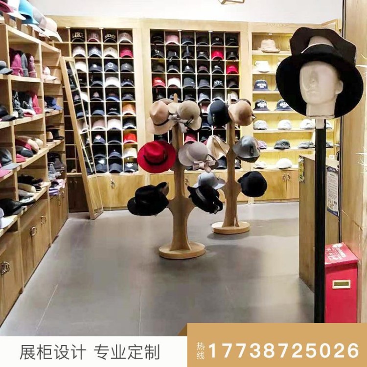 廠家定制多種風(fēng)格定做鞋店展示柜箱包陳列柜子組裝木質(zhì)女鞋展示架