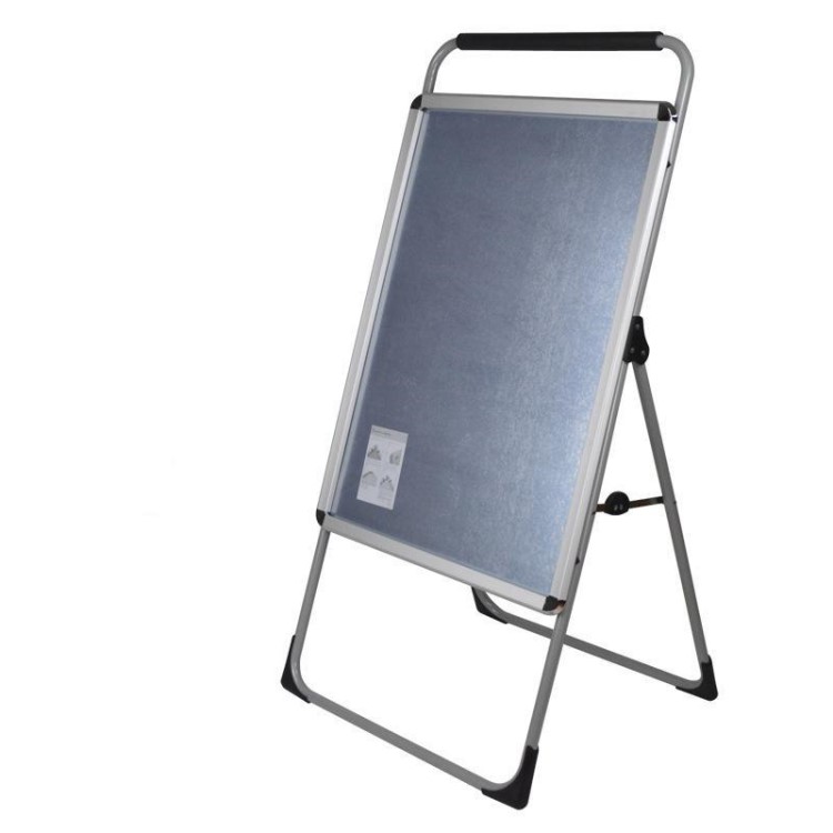 厂家出口手提单面海报展架 铝合金展架广告海报支架立式展示器材