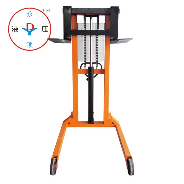 永顶液压手动液压堆高车 2吨加宽型CTY-A 宽支腿叉车价格