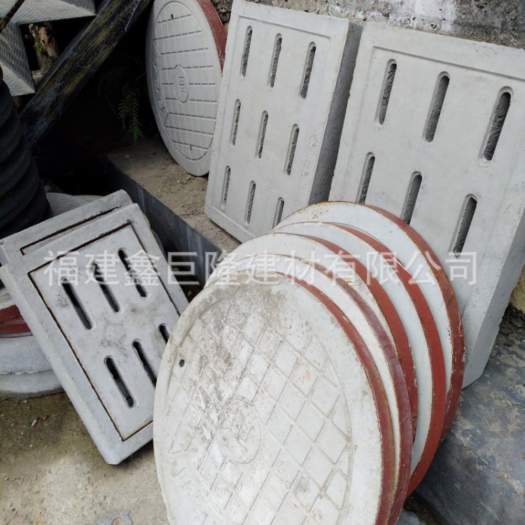 福州生產鋼纖維水泥井蓋 雨氺篦子450*750 雨水口溝蓋板