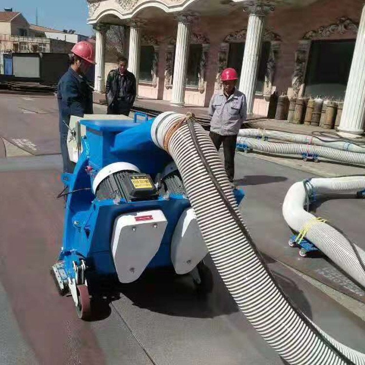 廠家混凝土路面拋丸機(jī)    小型移動式鋼板除銹拋丸機(jī)低價(jià)批發(fā)