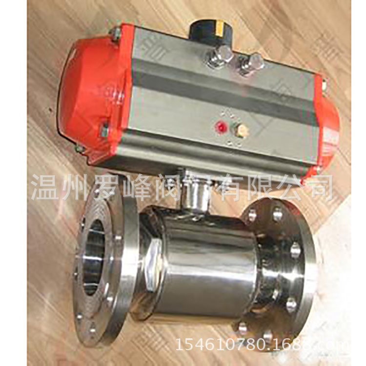 溫州羅峰閥門廠家直銷氣動衛生級快裝球閥 法蘭氣動球閥價格優惠
