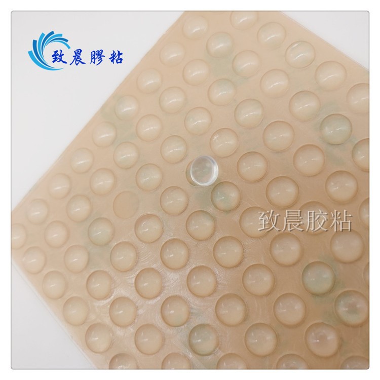 直銷半球形透明硅膠防滑膠墊 緩沖防撞膠粒 強粘高透硅膠膠貼