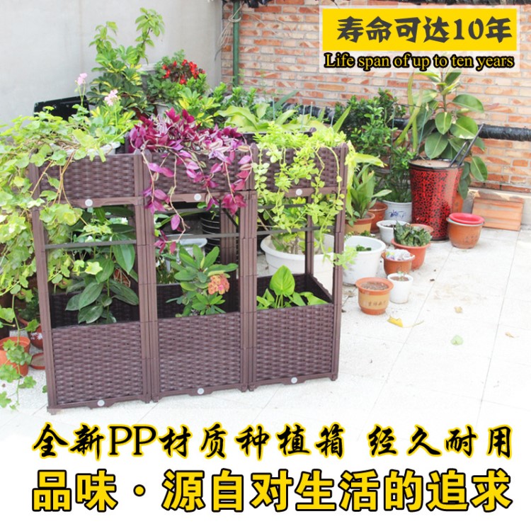 種植箱 自由組合陽(yáng)臺(tái)花盆 室內(nèi)種菜種花種植箱 賓館工程種植箱