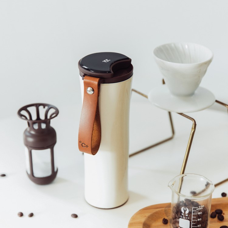 moka智能溫度保溫杯女男士便攜式水杯簡約學生清新復古杯子咖啡杯