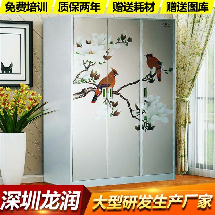 水晶封釉高光推拉移門UV打印機設備 衣柜門雕刻彩繪數(shù)碼印花機廠