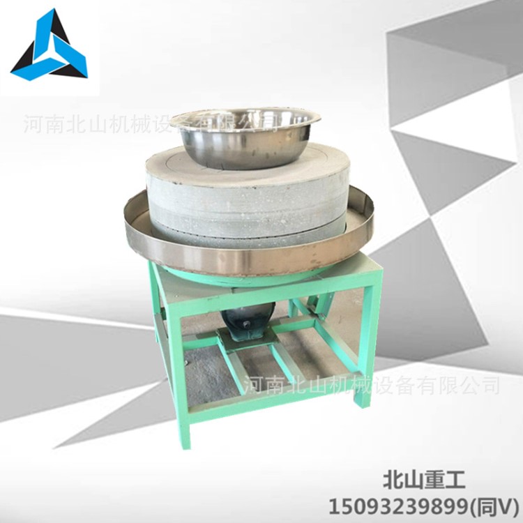 電動石磨豆腐機 雜糧花生醬移動石磨機 小麥雜糧石磨面粉加工設(shè)備