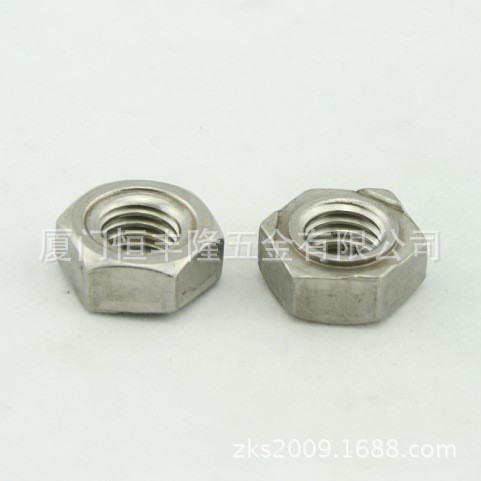 304不銹鋼六角焊接螺母點(diǎn)焊螺帽DIN929 HEXAGON WELD NUT