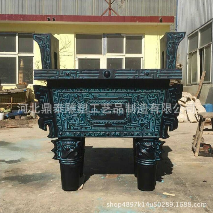 廠家批發(fā)銅鼎擺件 開(kāi)業(yè)司母戊鼎禮品 四羊方尊銅鼎雕塑