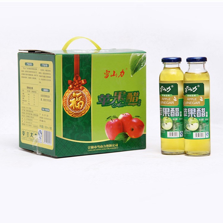 雪山力 蘋果醋 果味飲料300mL/8瓶 蘋果醋飲料 醋爽 廠家批發(fā)