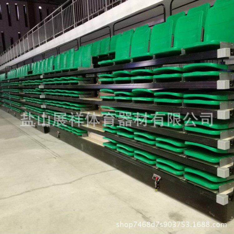 廠(chǎng)家定做供應(yīng)伸縮看臺(tái) 電動(dòng)伸縮看臺(tái) 前置翻板塑料座椅 觀景臺(tái)